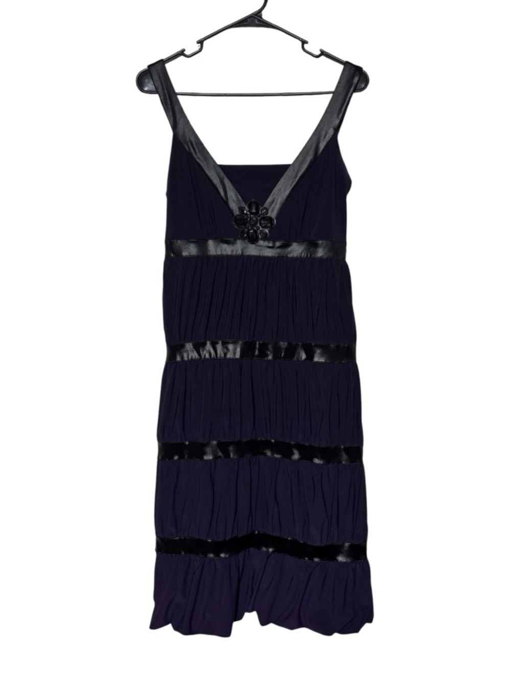 Svetlana Y2K Whimsigoth Bubble Dress Size 8 Black‎ Purple Prom Special Occasion